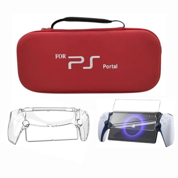 Estuche Rígido Para PS5 Portal Rojo
